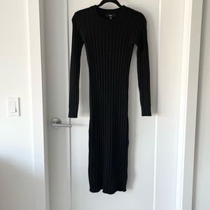 NEW! Lulus black sweater dress